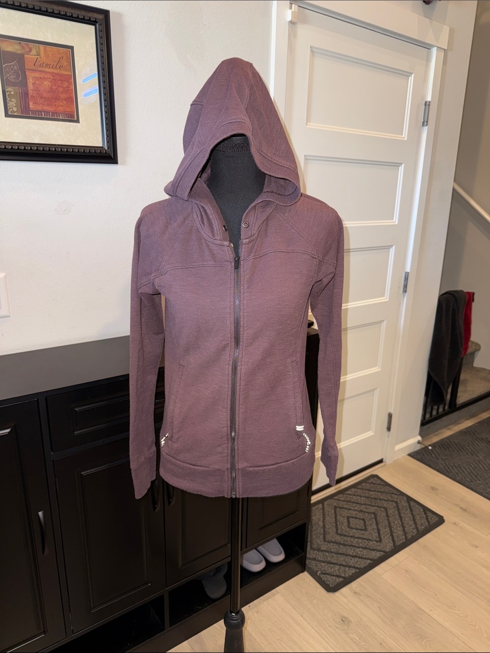 Kuhl Women's Hooded Zip Sweatshirt in Plum